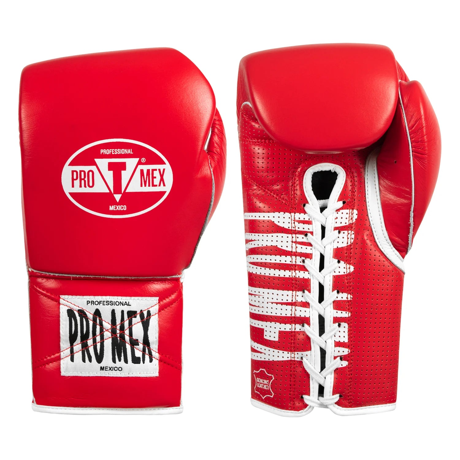 TITLE PRO MEX LEATHER CORDONES guantes de boxeo