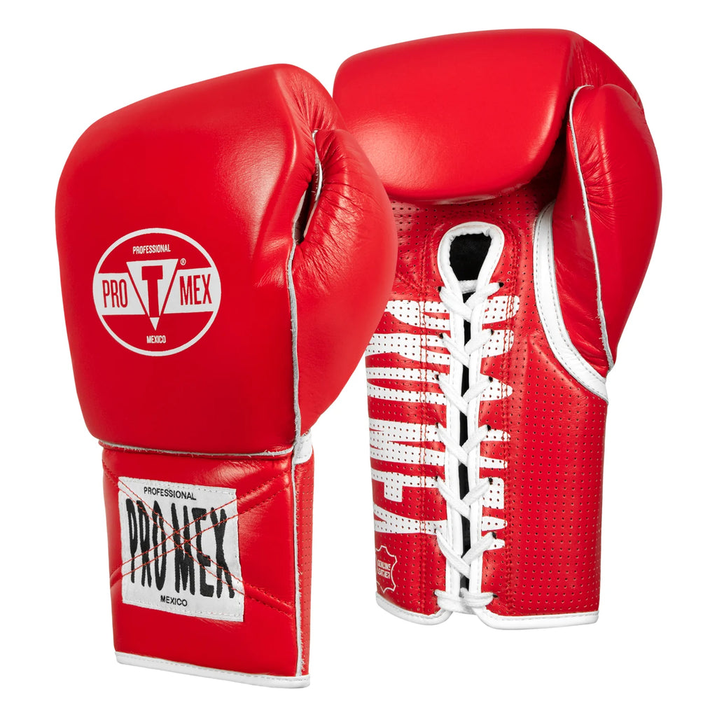TITLE PRO MEX LEATHER CORDONES guantes de boxeo