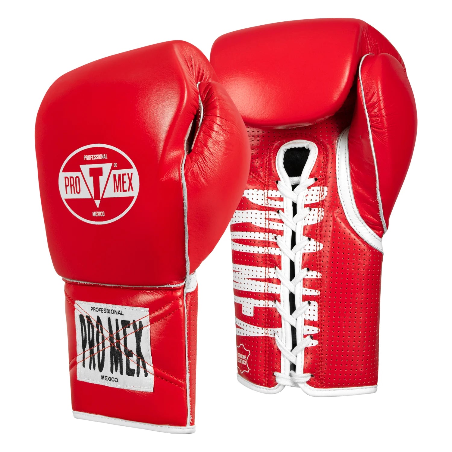 TITLE PRO MEX LEATHER CORDONES guantes de boxeo