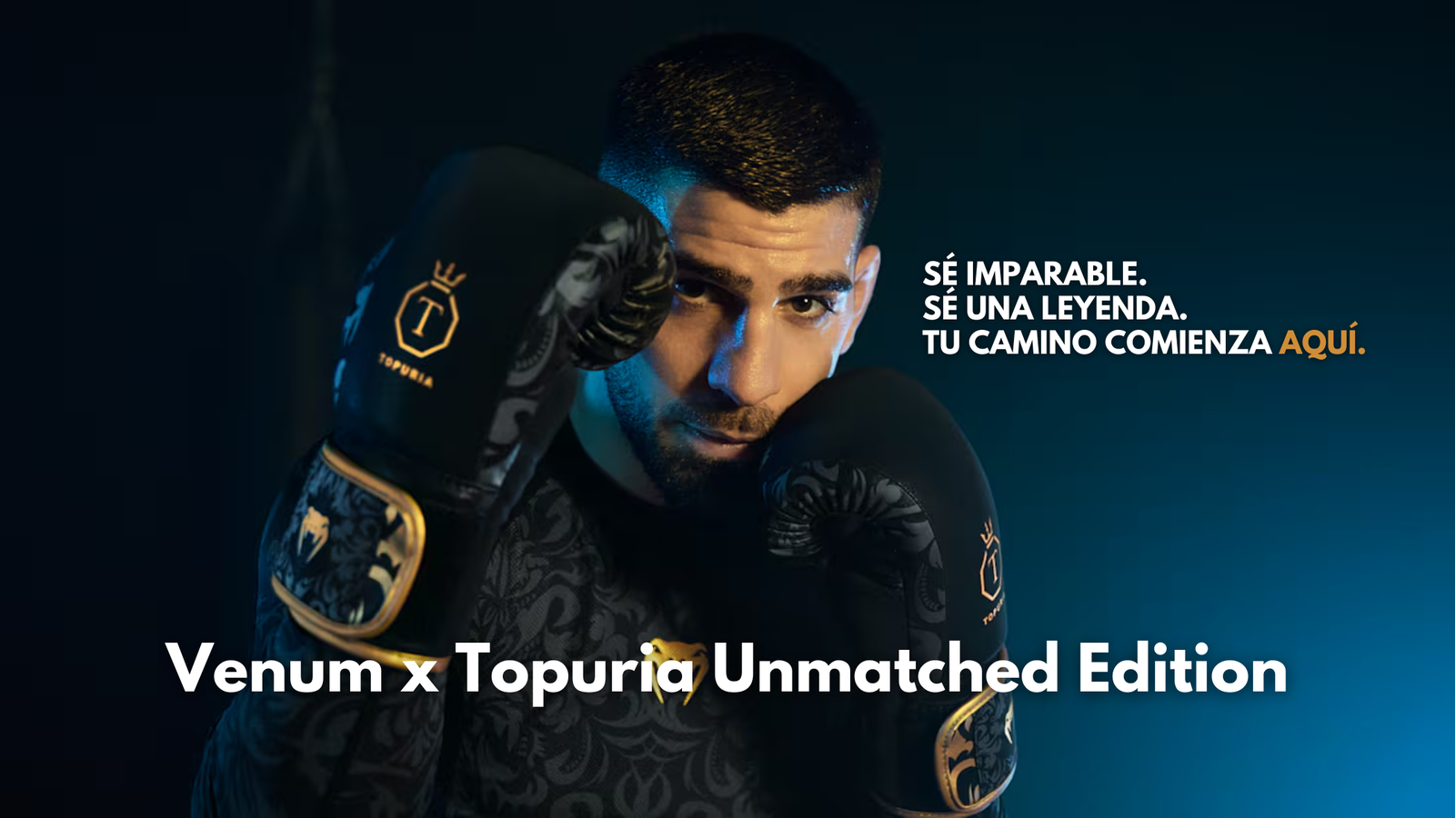 Venum x Topuria guantes de boxeo