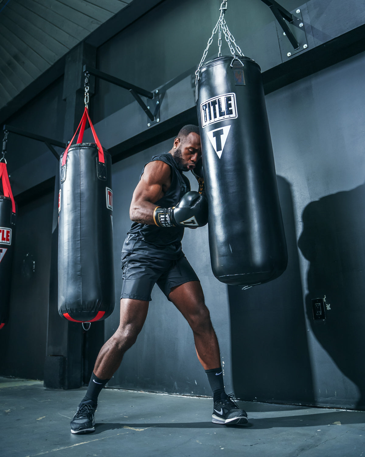 TITLE QUATRO CUERO CORDONES Guantes de boxeo