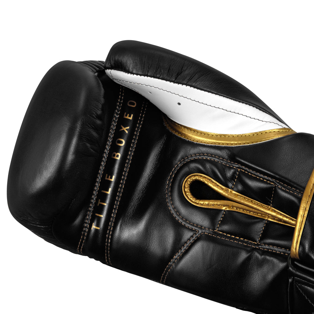 TITLE QUATRO CUERO Guantes De Boxeo