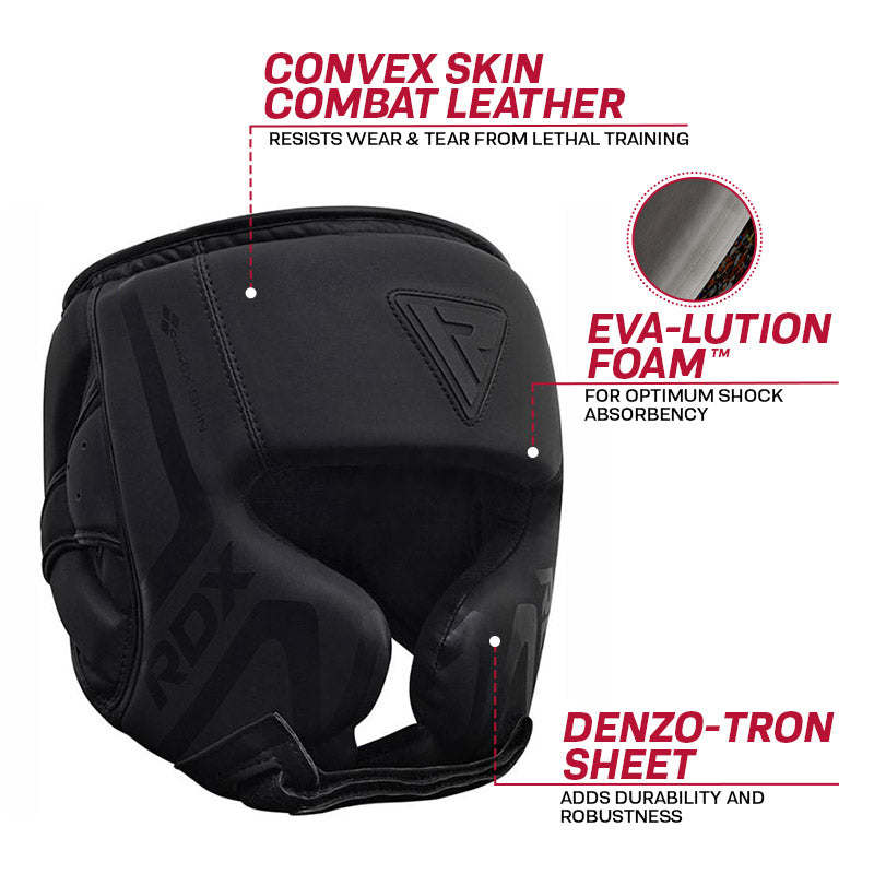 RDX T15 NOIR CHEECK Casco para boxeo