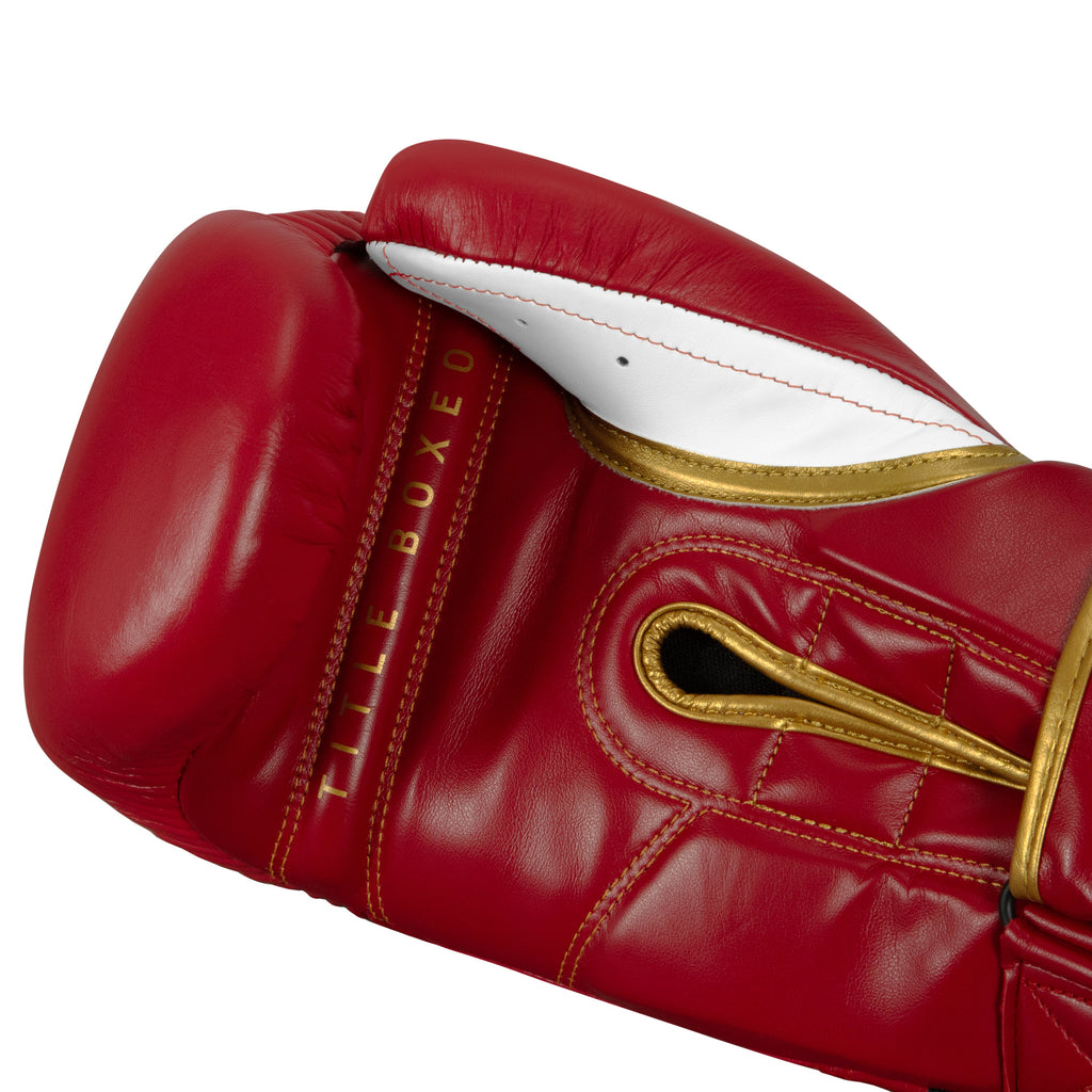 TITLE QUATRO CUERO Guantes De Boxeo