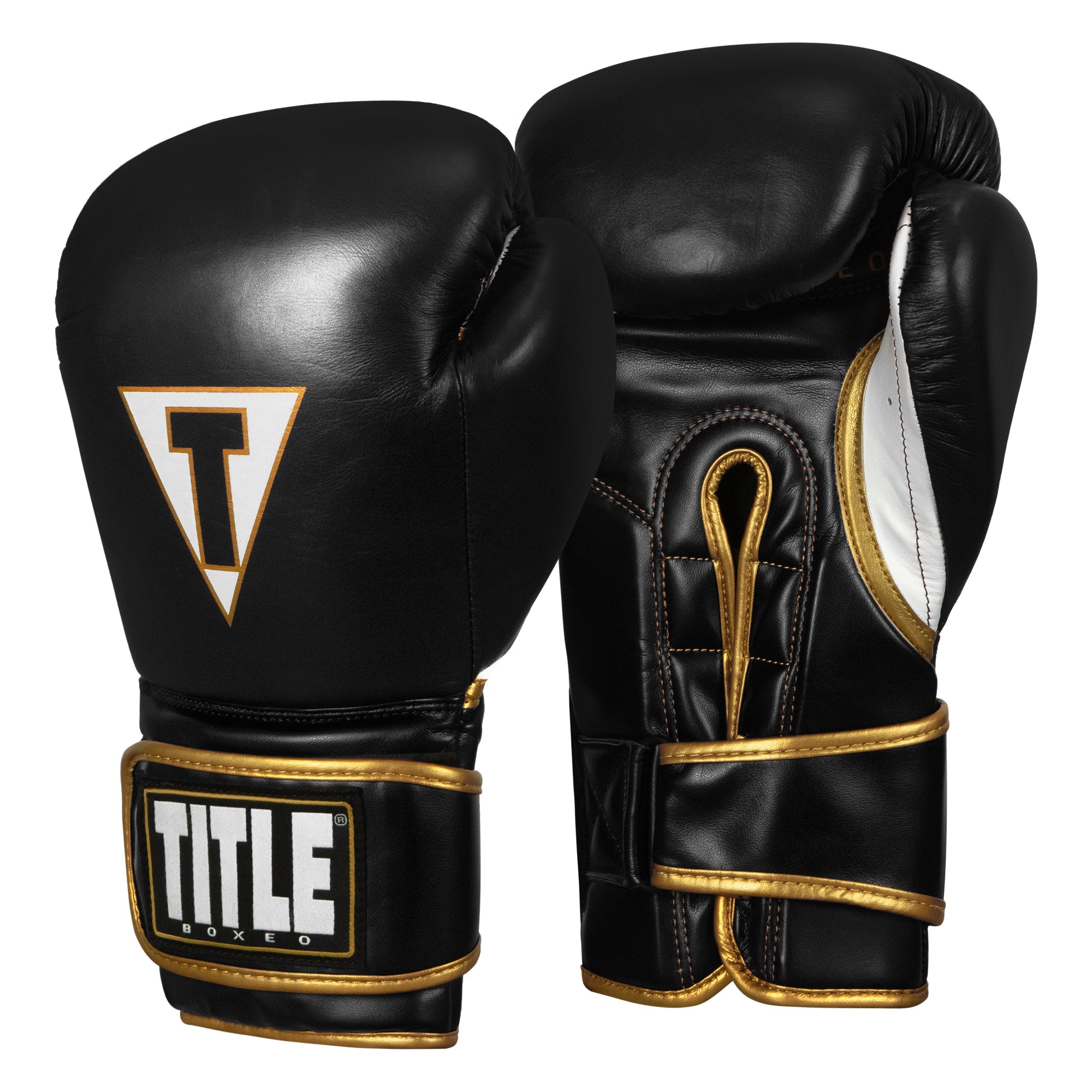 TITLE QUATRO CUERO Guantes De Boxeo
