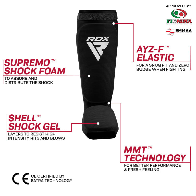 RDX SIB OEKO TEX Canilleras Para MuayThai y KickBoxing