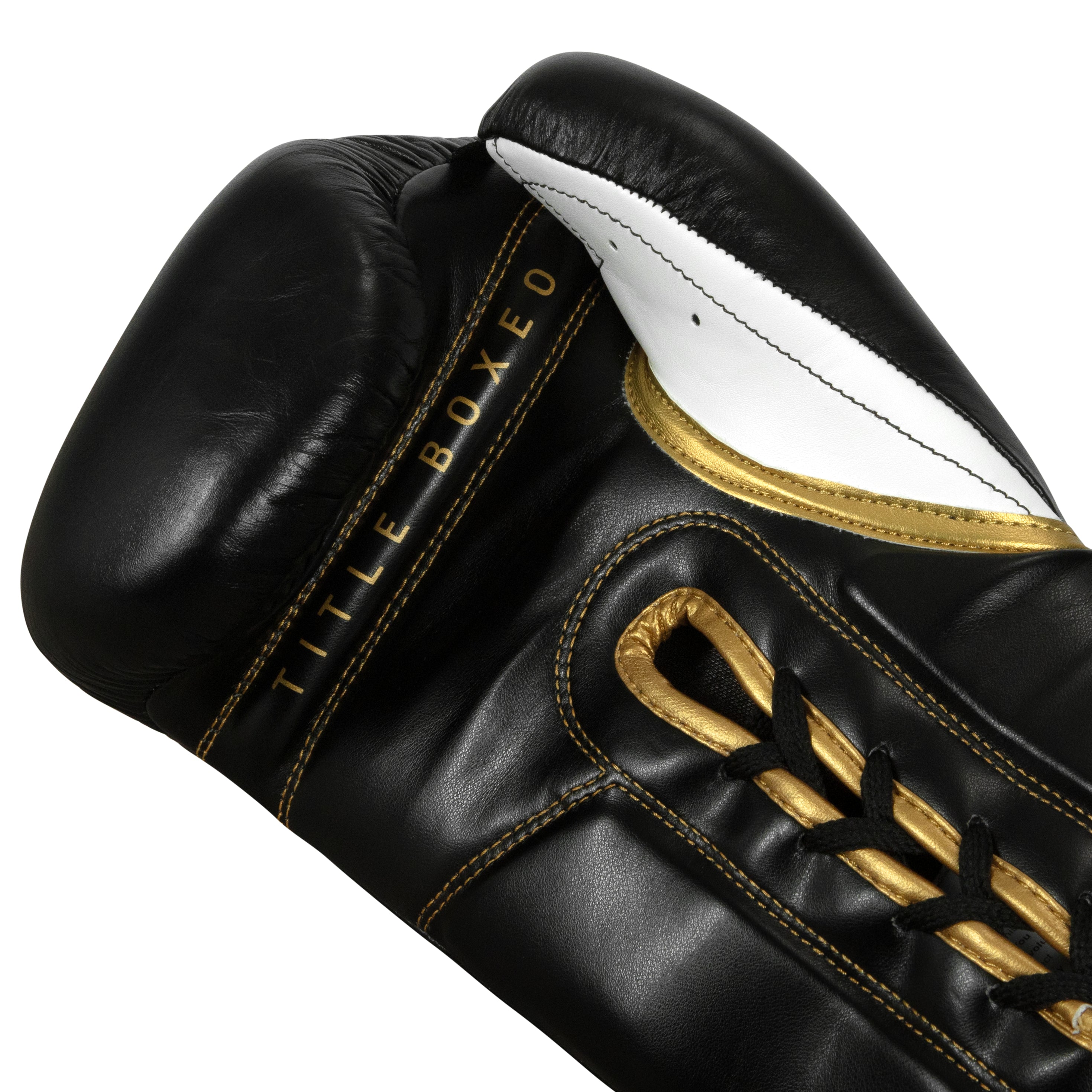 TITLE QUATRO CUERO CORDONES Guantes de boxeo