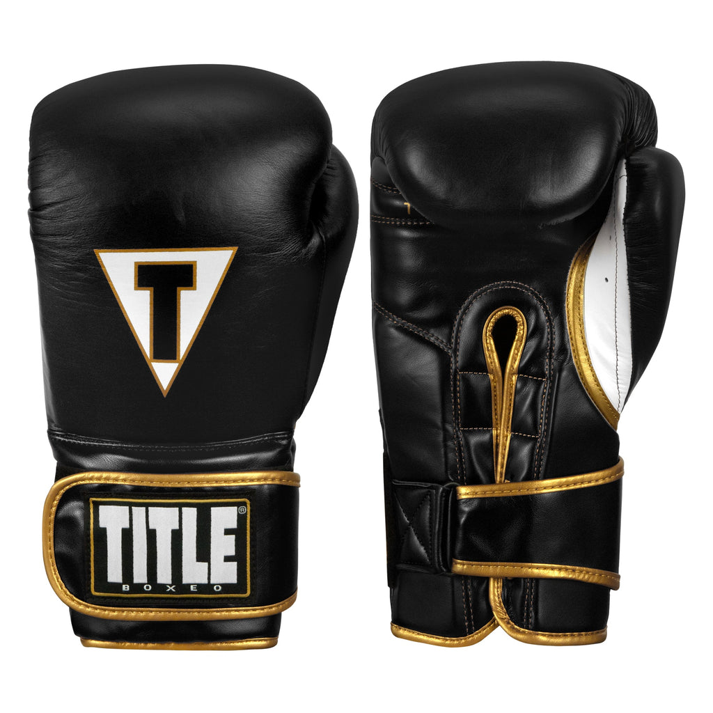 TITLE QUATRO CUERO Guantes De Boxeo