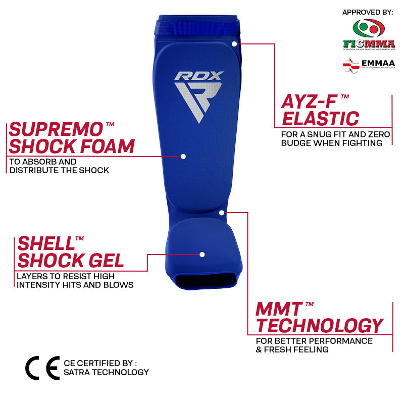 RDX SIB OEKO TEX Canilleras Para MuayThai y KickBoxing