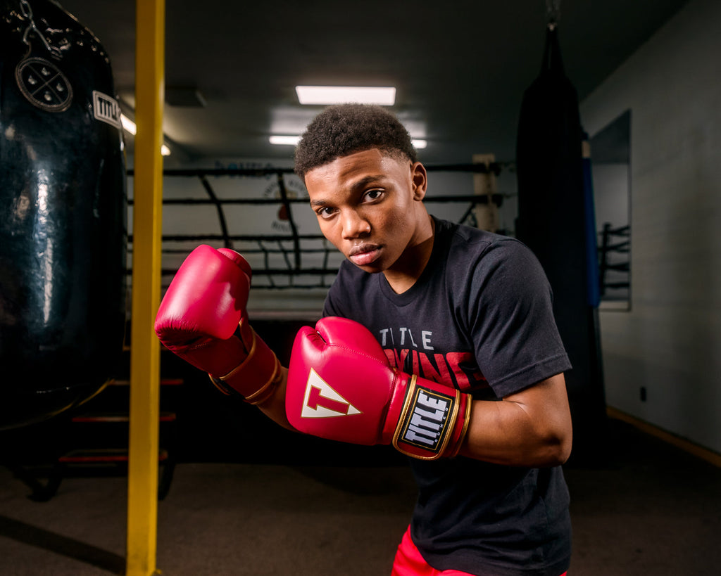 TITLE QUATRO CUERO Guantes De Boxeo