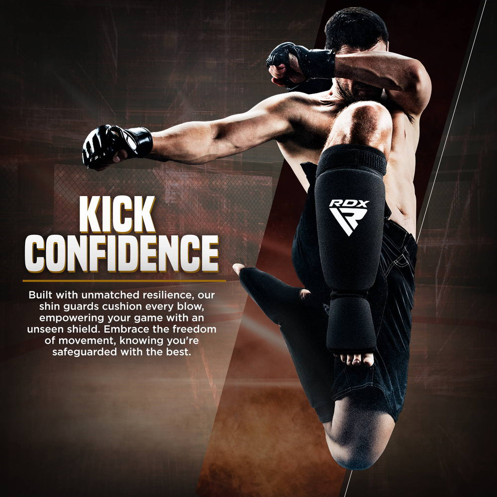 RDX SIB OEKO TEX Canilleras Para MuayThai y KickBoxing